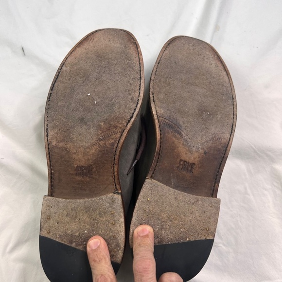 Frye Leather Oxford 15211 Men Ash color Shoes Size 11 D a060323 - Picture 6 of 10